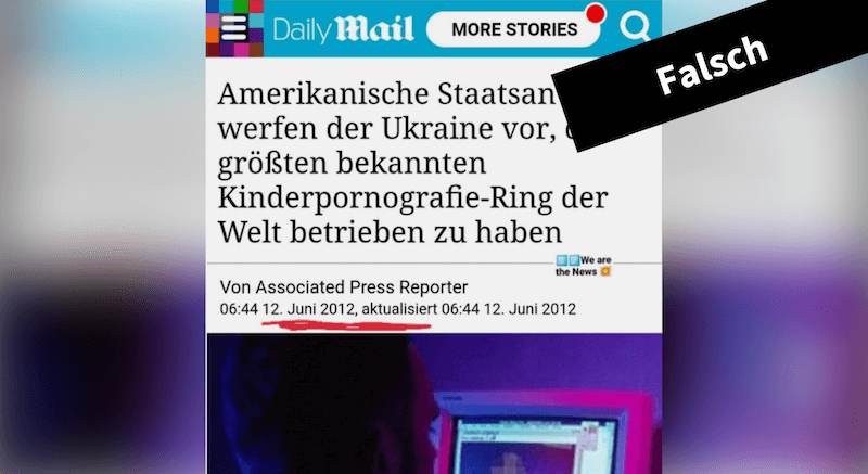 Collage Daily Mail falsche Übersetzung